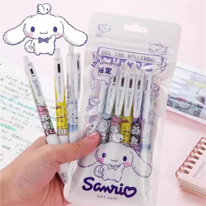 Sanrio Characters Press Gel Pen Set of 6 - Style 2