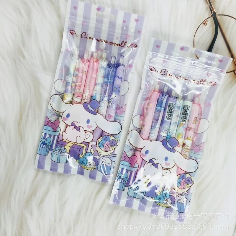 Sanrio Cinnamoroll Character - Press Gel Pen Set of 6