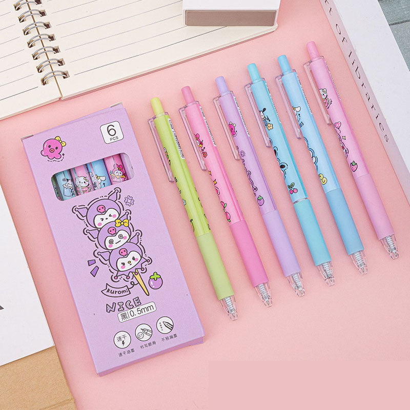 Sanrio Family - Press Gel Pen Set of 6