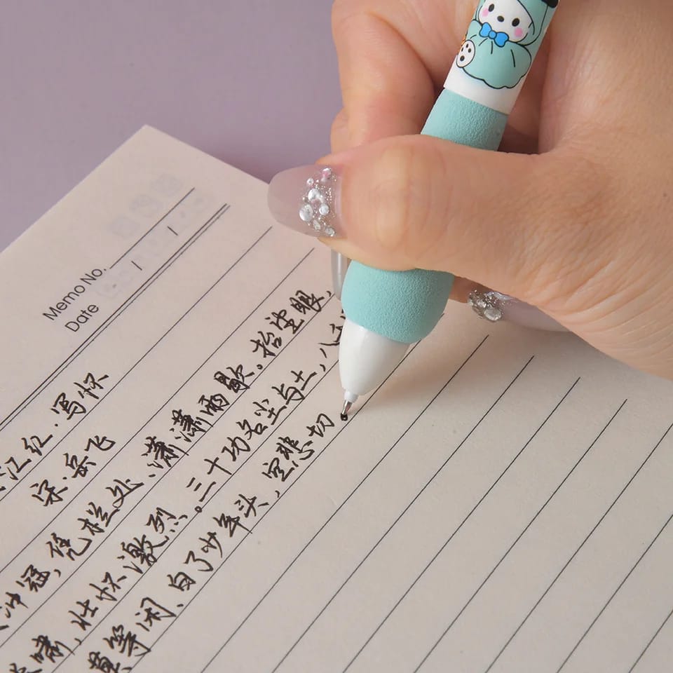 Sanrio Characters Soft Grip White - Press Gel Pen