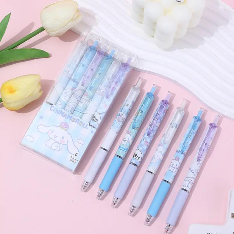 Sanrio Character Cinnamoroll - Press Gel Pen Set of 6