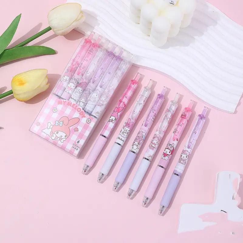 Sanrio Character My Melody - Press Gel Pen Set of 6