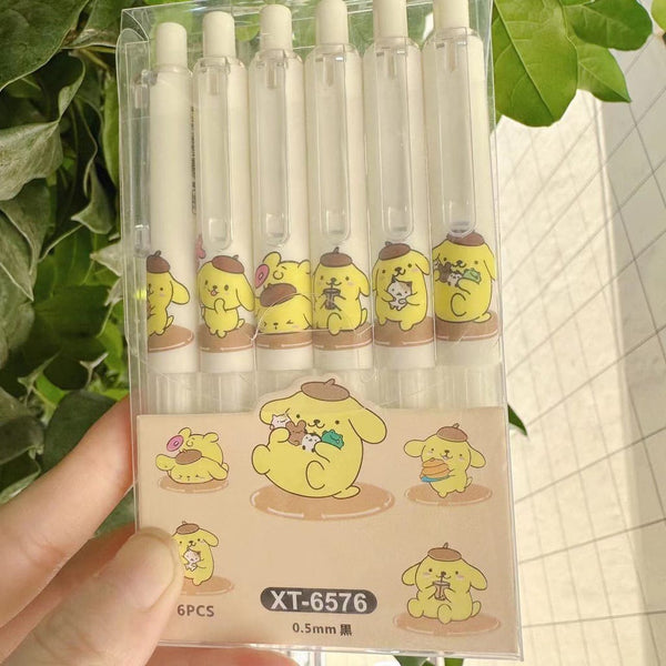 Pompompurin - Press Gel Pen Set of 6