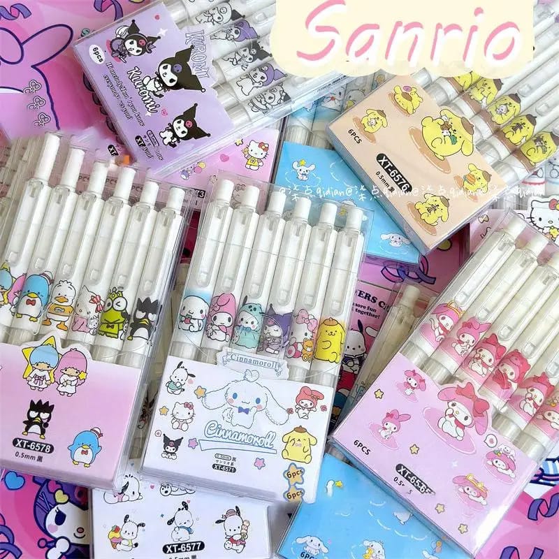 My Melody - Press Gel Pen Set of 6