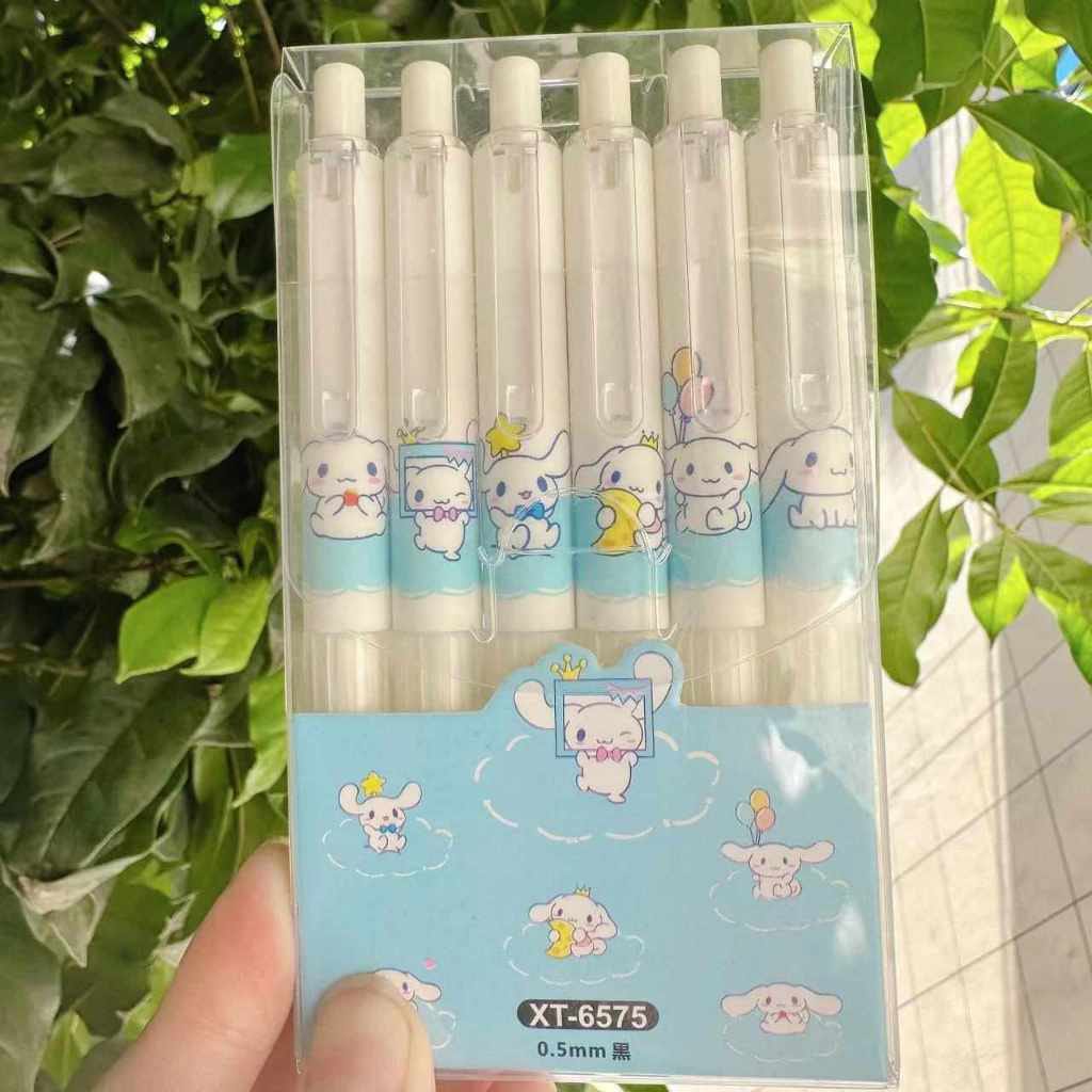 Funny Cinnamoroll - Press Gel Pen Set of 6