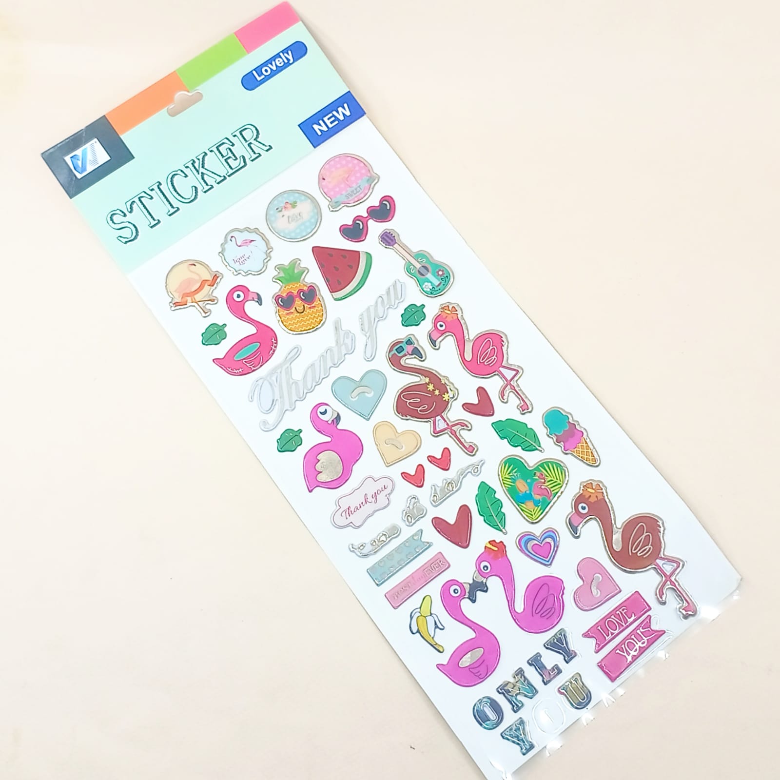 Tropical Flamingo  - Sticker