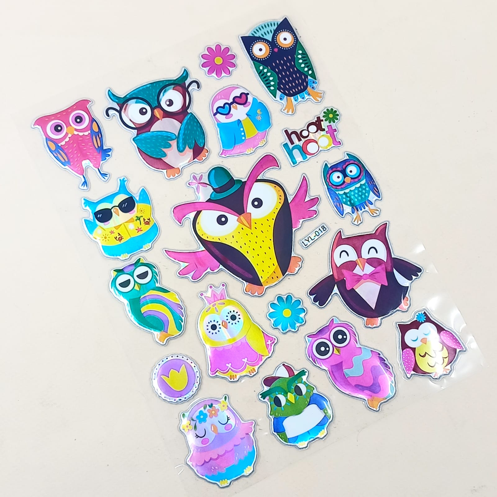 Funky Owl - Decoration Sticker