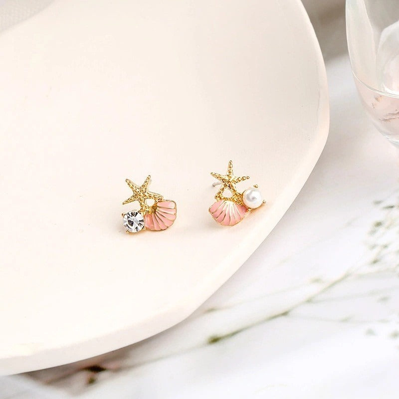 Mini Sea Shell Pink - Earring