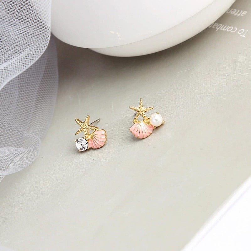 Mini Sea Shell Pink - Earring