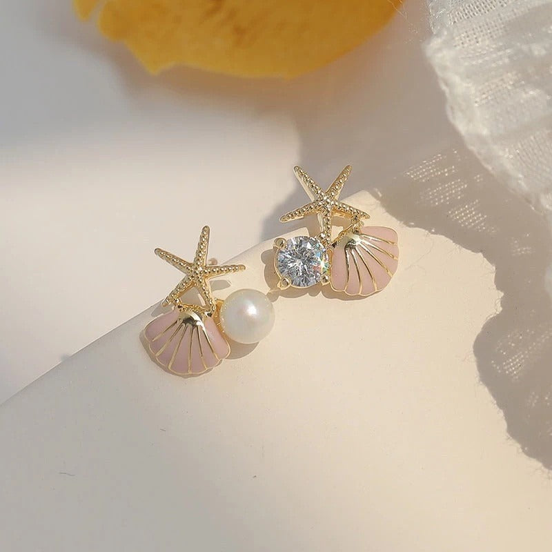 Mini Sea Shell Pink - Earring