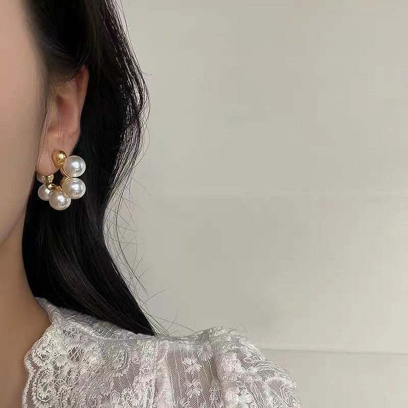 Pearl & Gold Glam - Earring