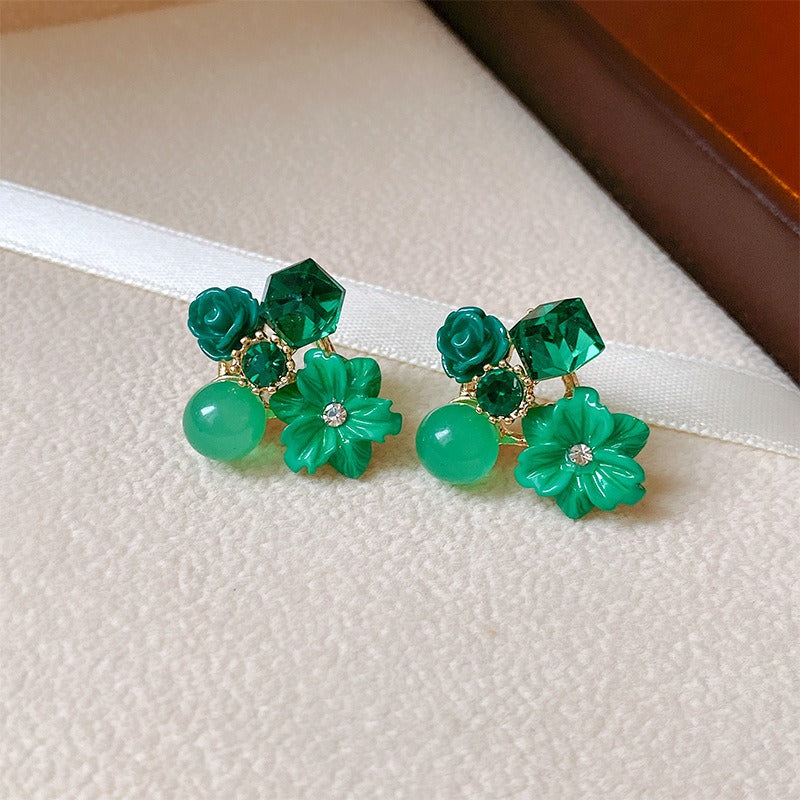 Floral Green - Earrings