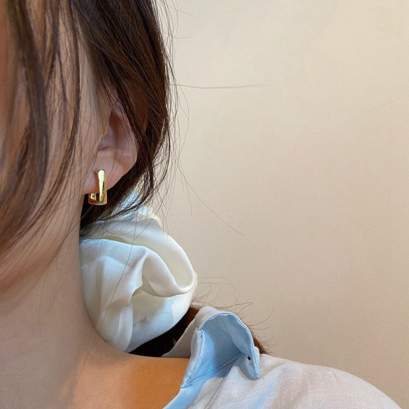 Geometric Hoop - Earrings