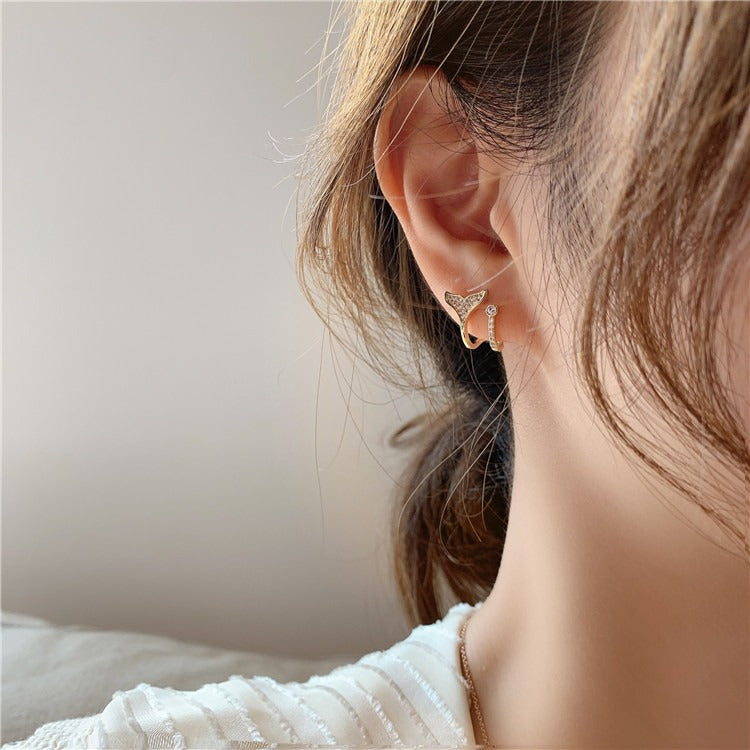 Bling Mermaid Tail - Ear Studs