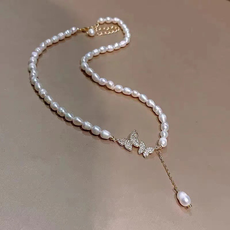 Pearl Butterflies - Necklace