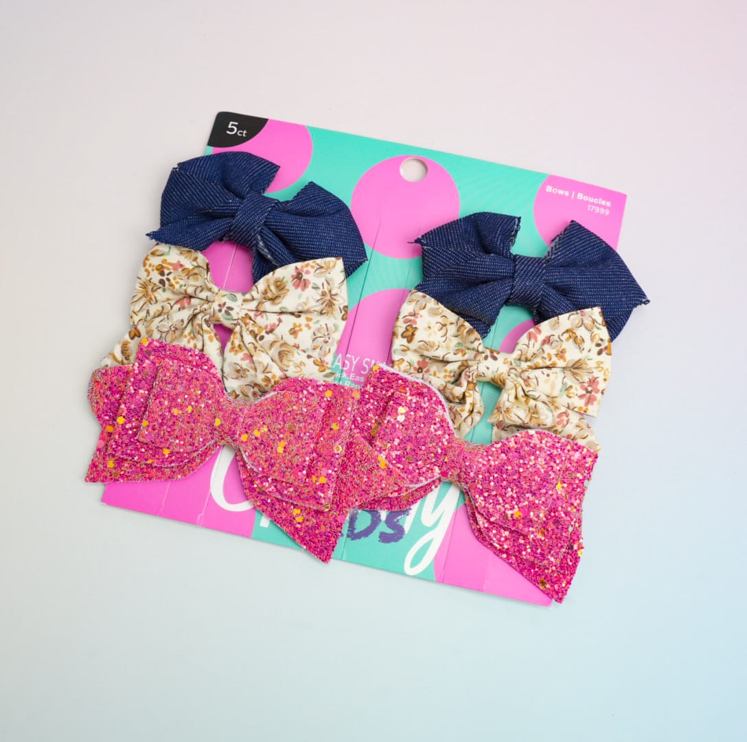 Bow'n Bows - Hair Clip Set of 8 Style 3