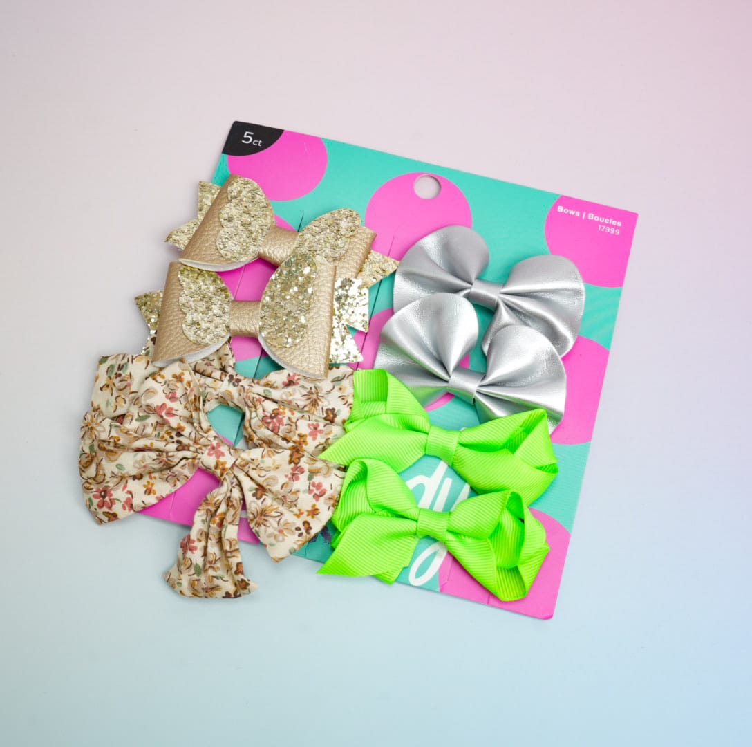 Bow'n Bows - Hair Clip Set of 8 Style 1