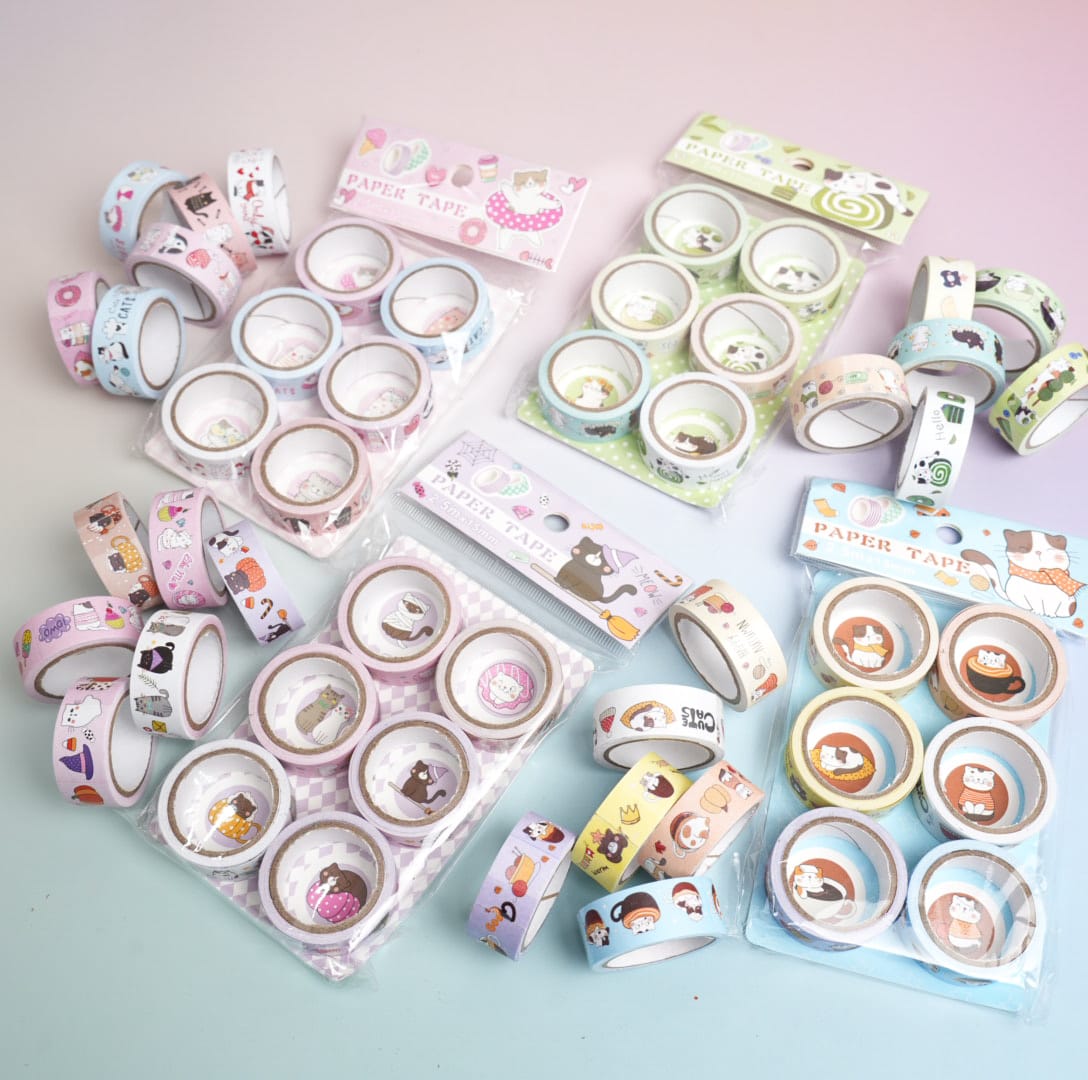 Cute Kawai Washi Tape SET OF 6