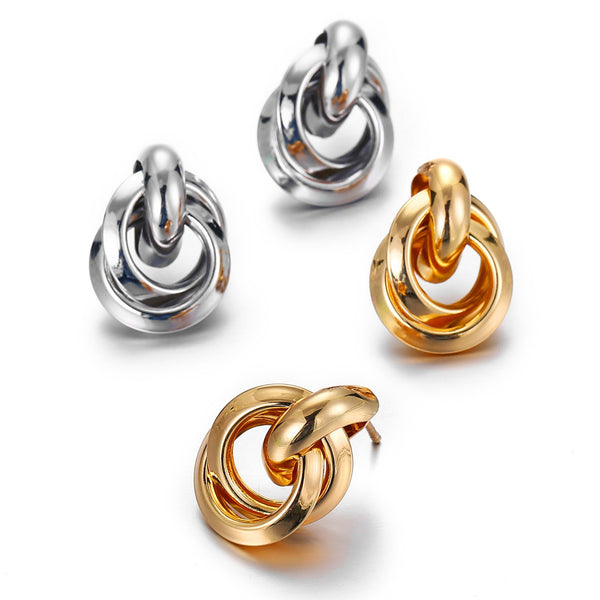 Hoops Foiled - Earring Style 1