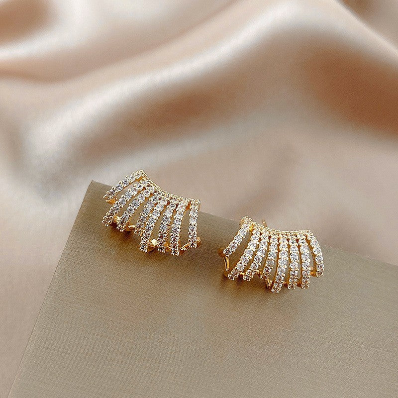 Blingy Faux Hoop -  Earrings