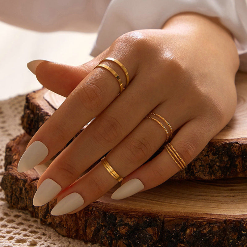 Simple Gold - Ring Set Of 10