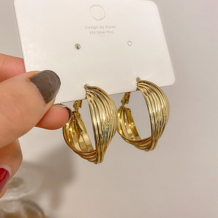 Twisty Hoops -  Earrings