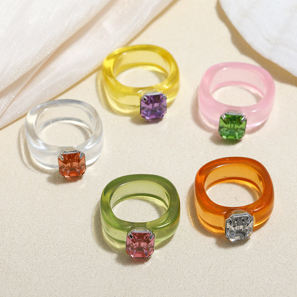 Acrylic Rhinestone - Ring Style 2