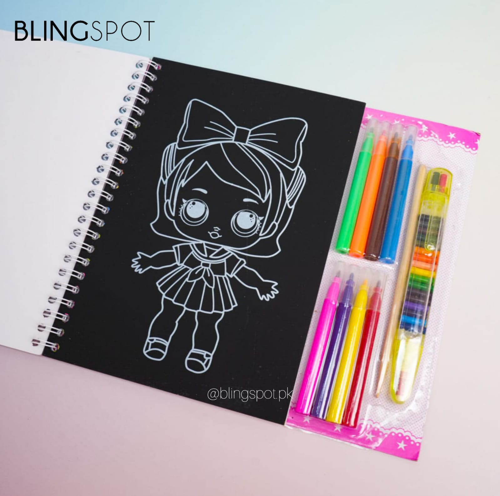 LOL Pretty Doll Coloring Book - Stationery Set