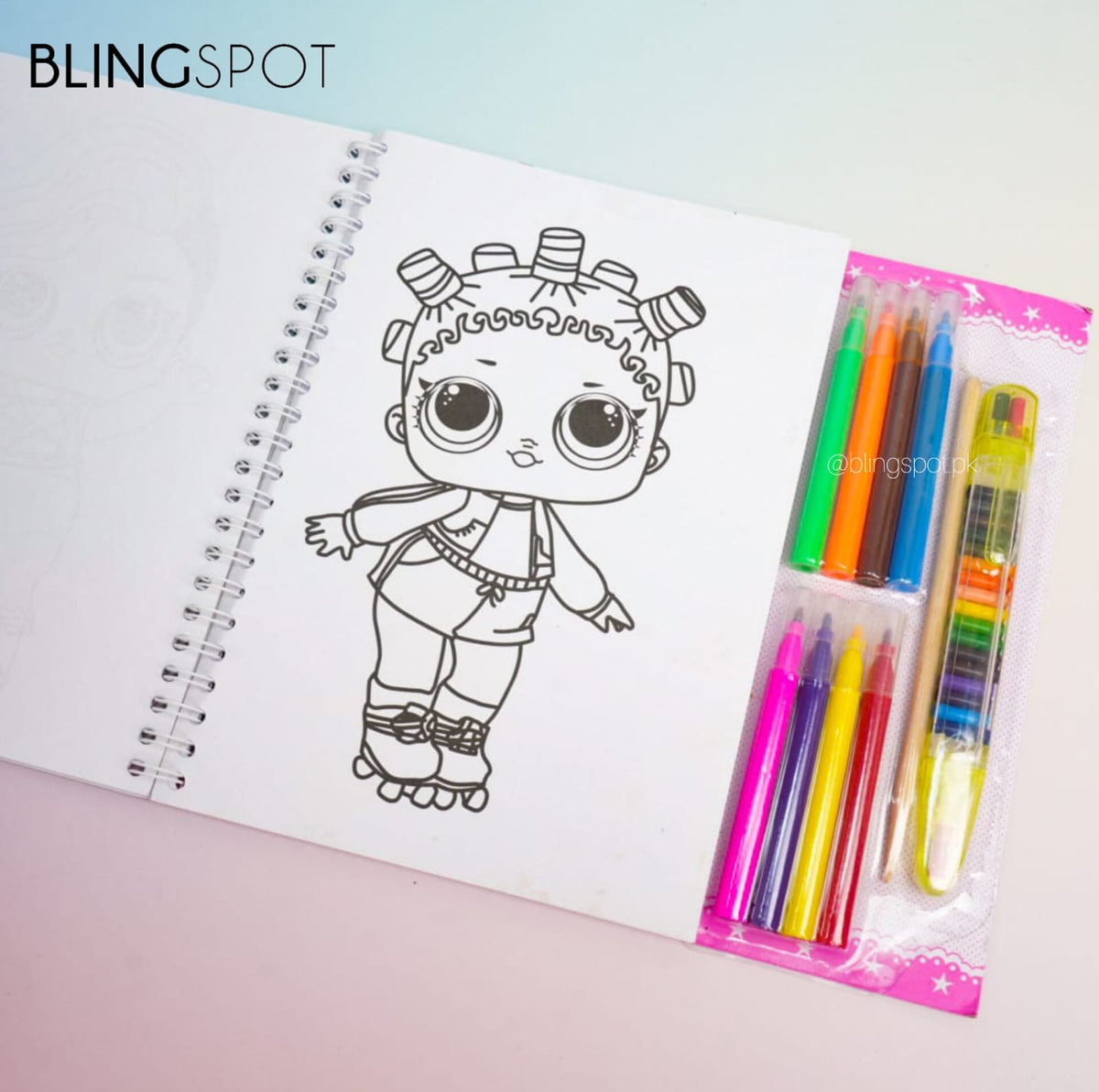LOL Pretty Doll Coloring Book - Stationery Set