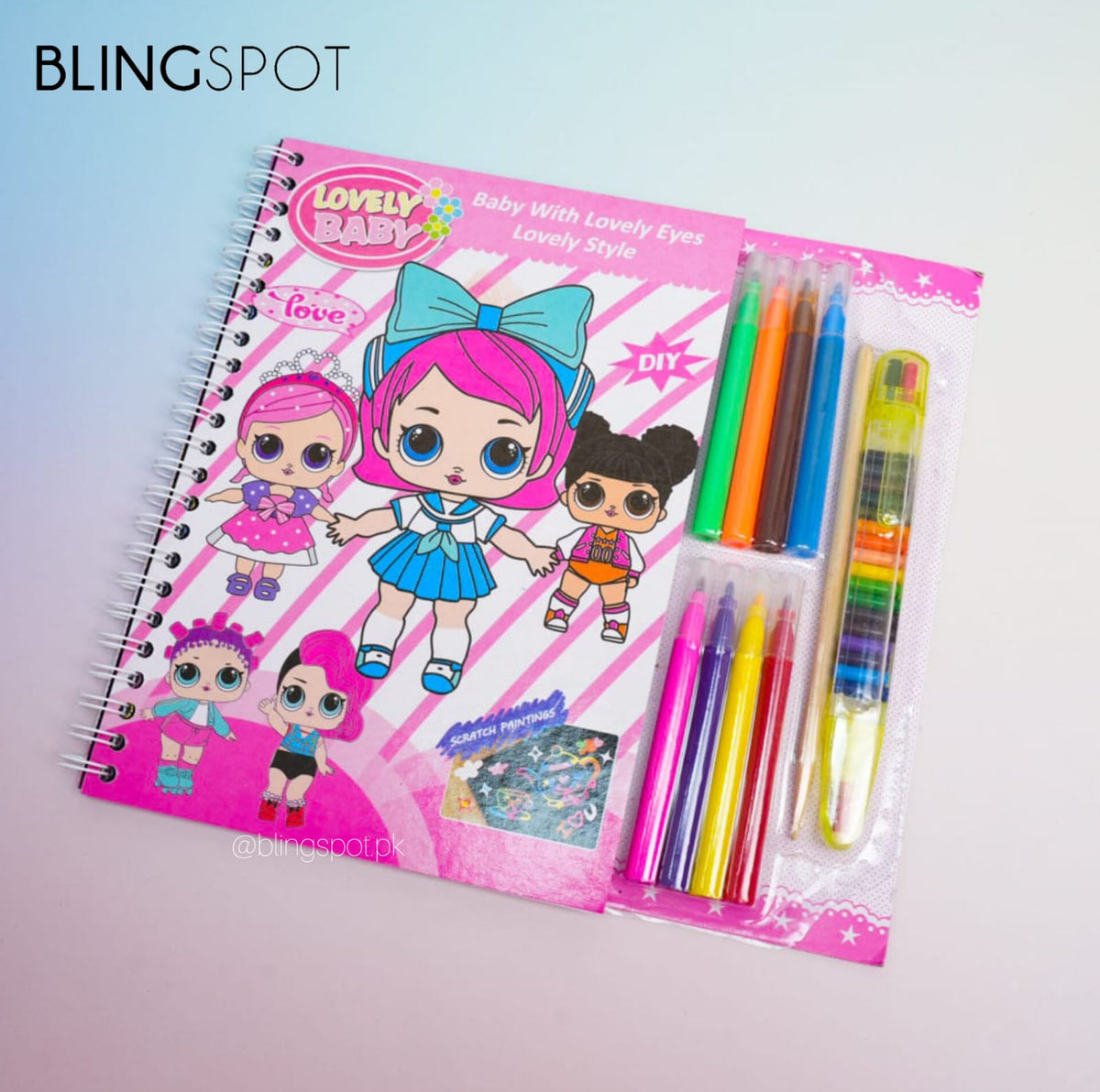 LOL Pretty Doll Coloring Book - Stationery Set