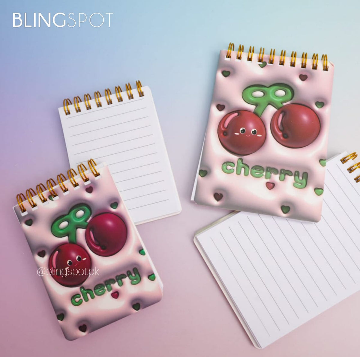 Cherry Fruit - Spiral Notepad