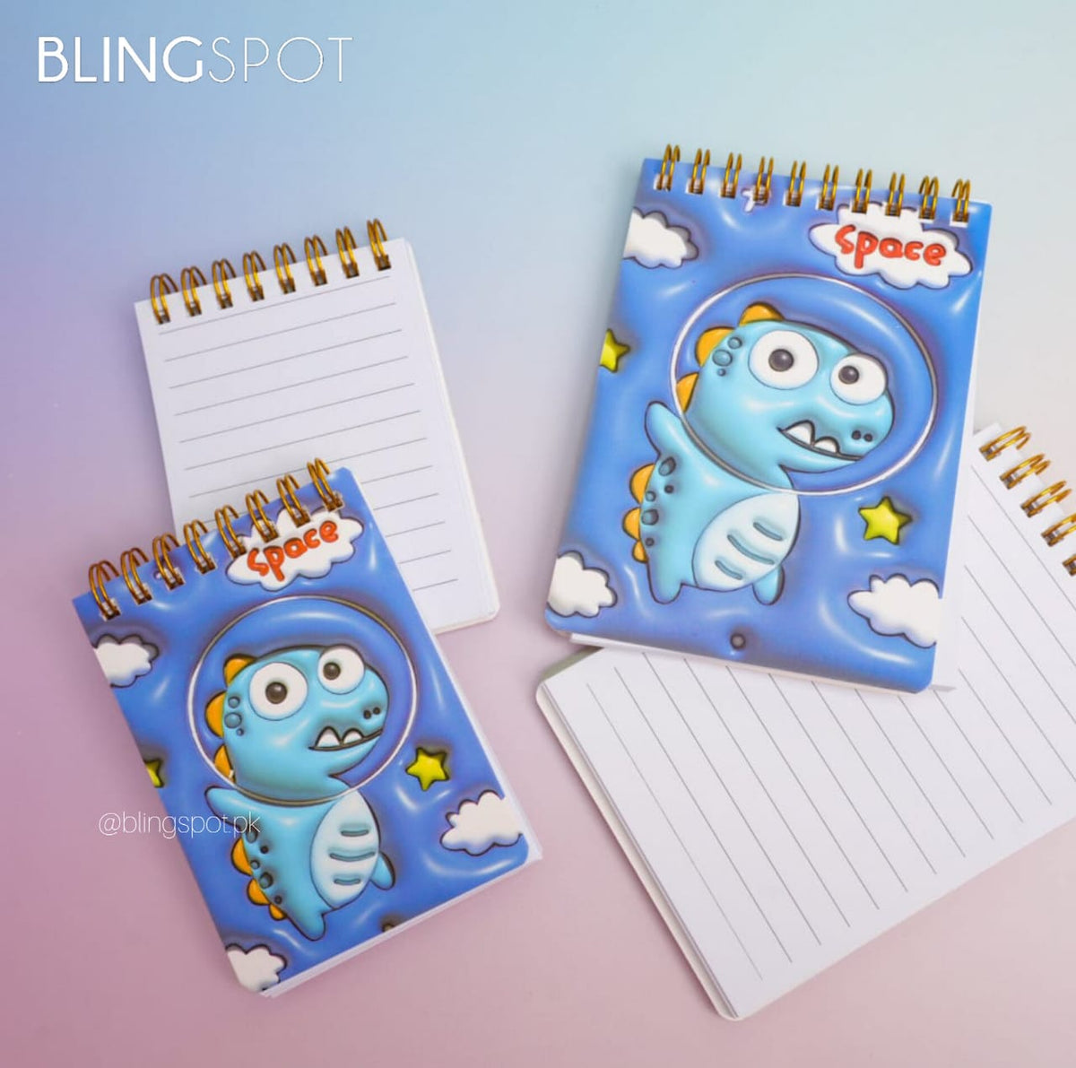 Astronaut Dino Space - Spiral Notepad