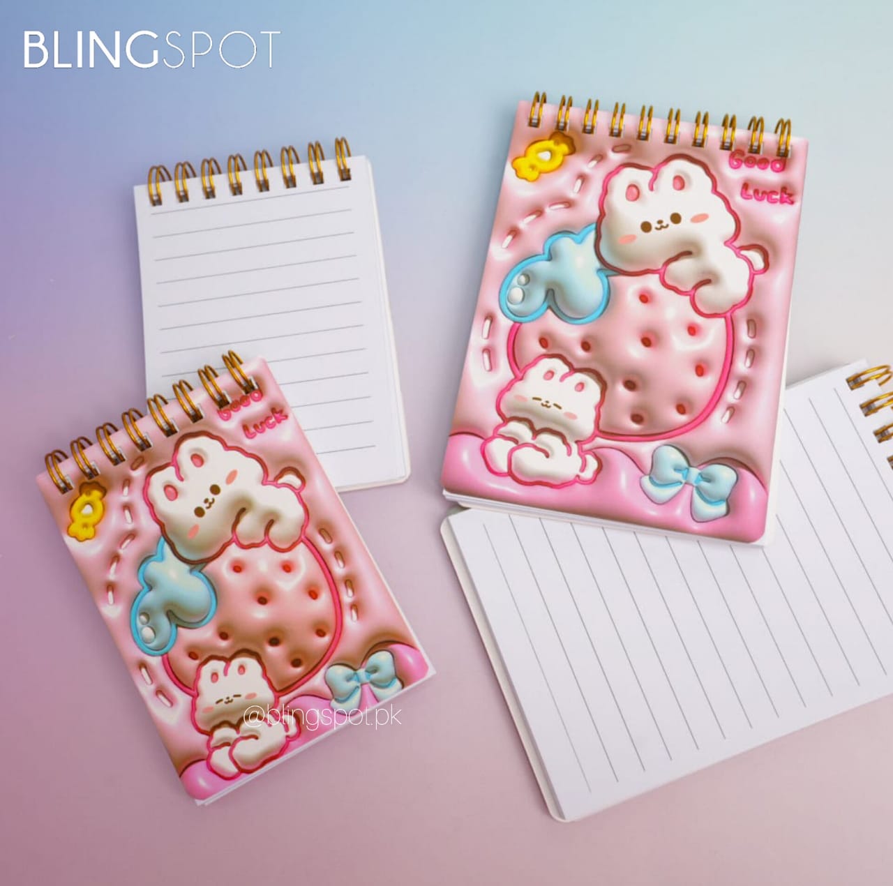 Good Luck Bunny - Spiral Notepad