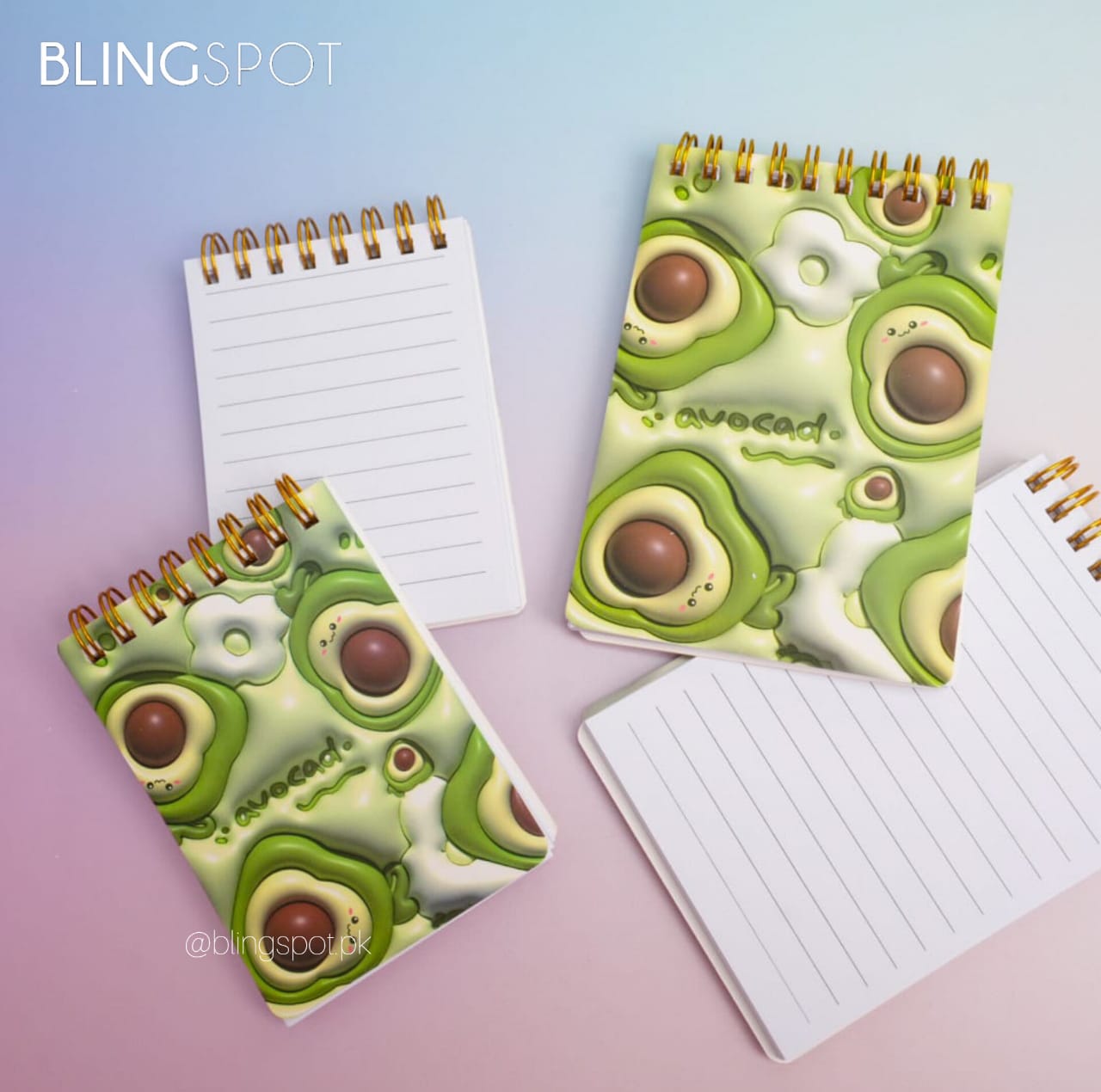 Avocado Fruit - Spiral Notepad