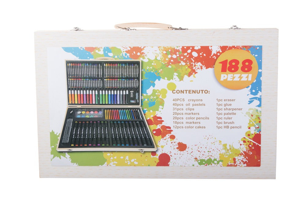 Painting Arts & Crafts Case Artist Drawing Set Of 188