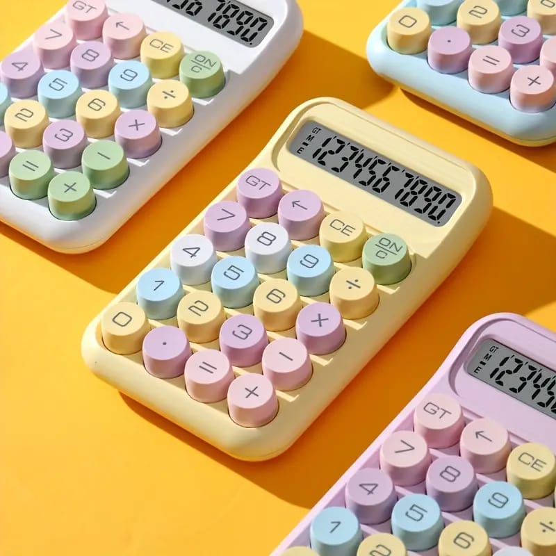 Candy Color Keys Pale Yellow - Calculator Style 1