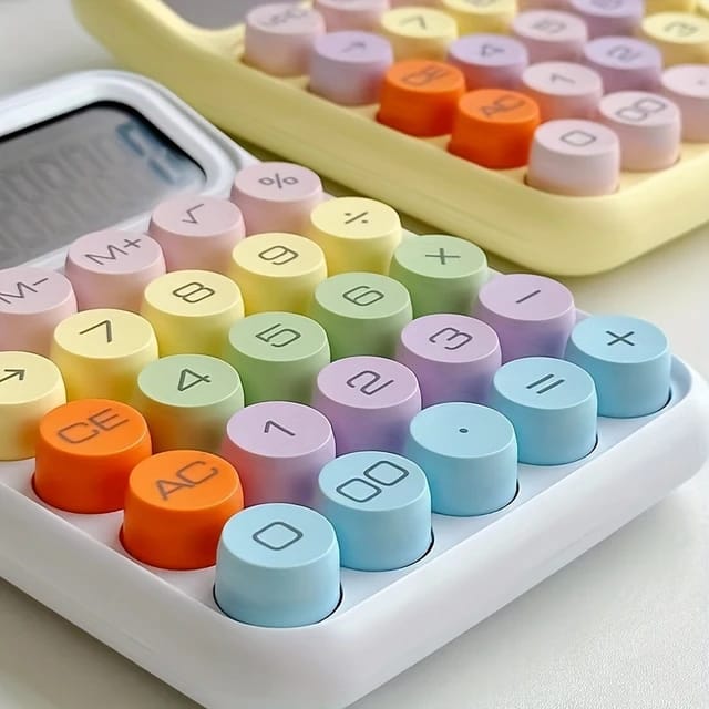 Candy Color Keys White - Calculator Style 2