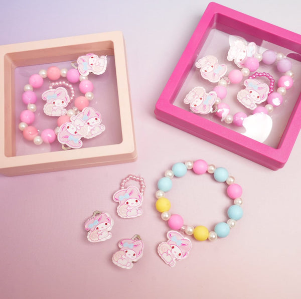 My Melody Beaded Pearls - Box Jewelry Set