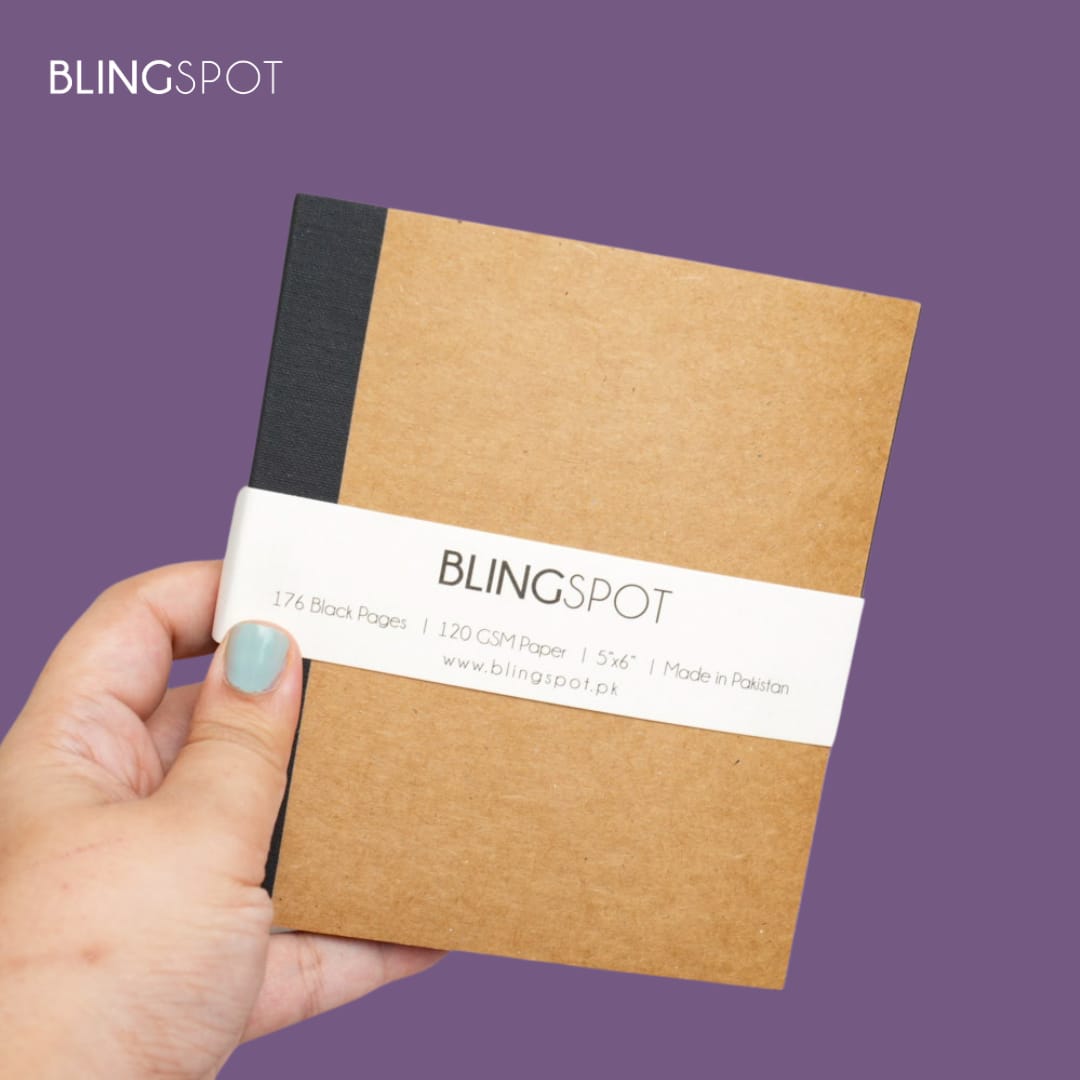 Black Paged Journal (5x6) - BLINGSPOT DIY Series