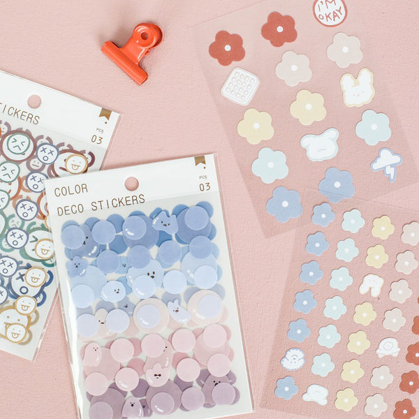Pastel Color Deco  - Stickers