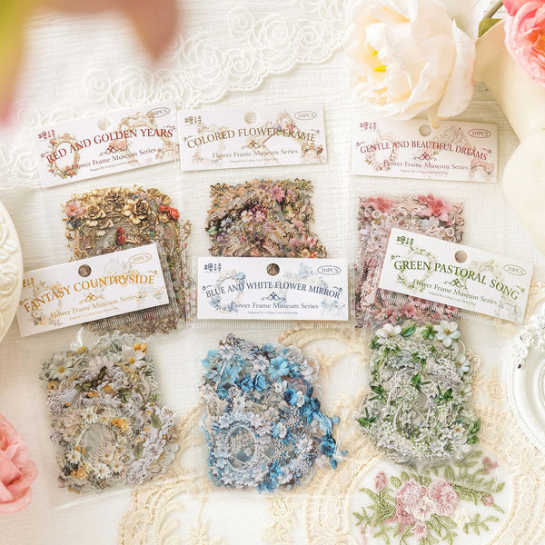 Floral Frame Museum Series - Stickers