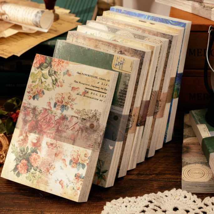 Vintage Floral Series  - Scrapbooking Sheets