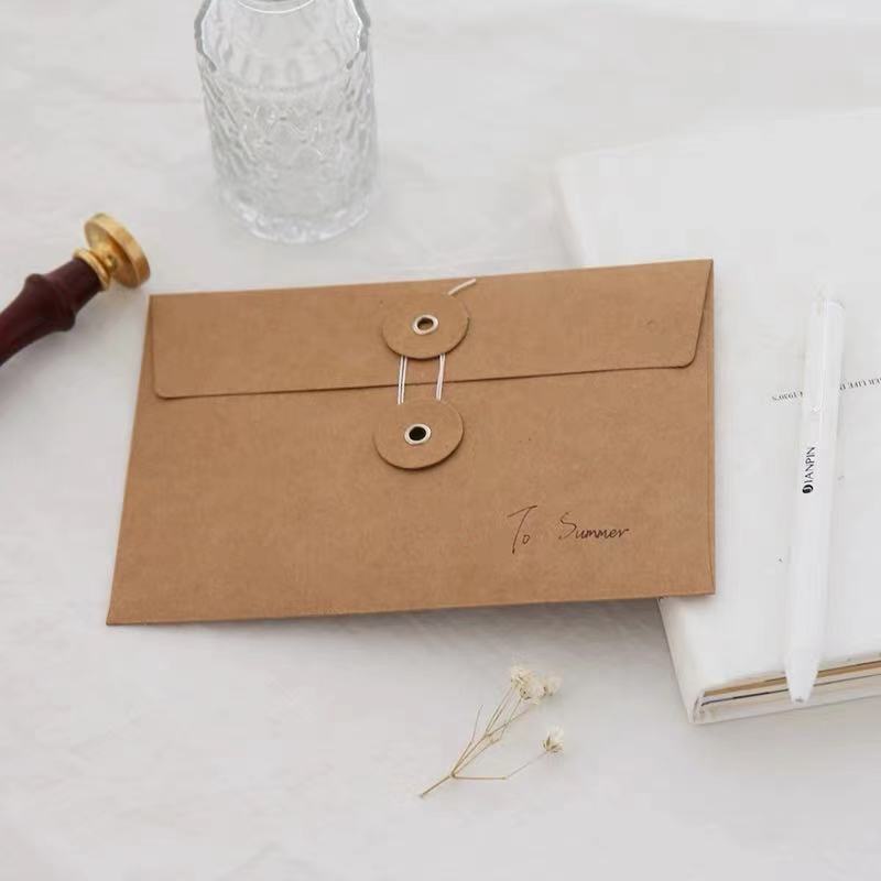 Kraft String Envelope - File Folders Organizer