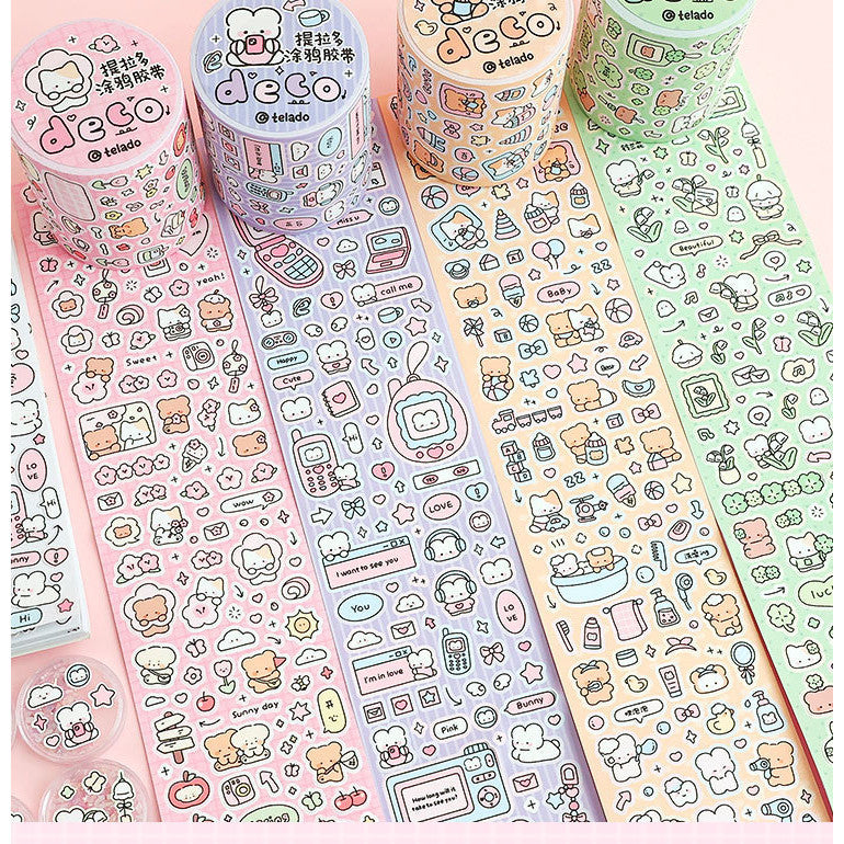 Kawai Mixed Deco - Sticker Roll