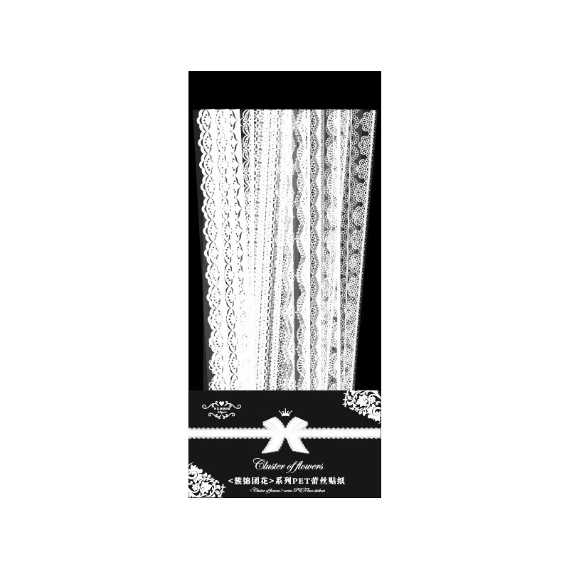 Cluster Of Flowers Lace  - Stickers