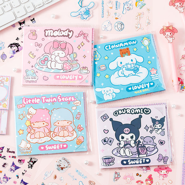 Sanrio Characters - Notepad Sticky Note & Sticker Set