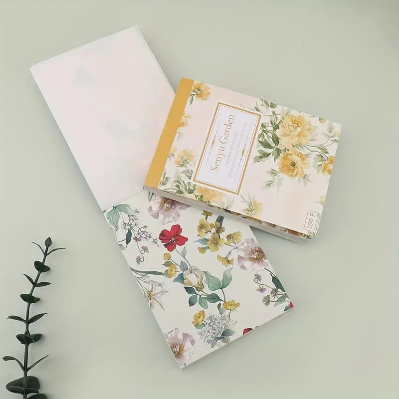 Watercolor Flower Series Yellow - Scrapbooking Sheets