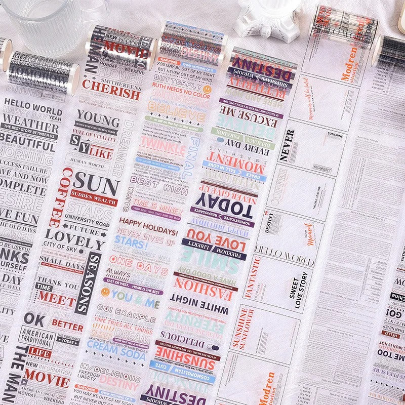 Half Warm Time Series Deco - Sticker Roll Style 2