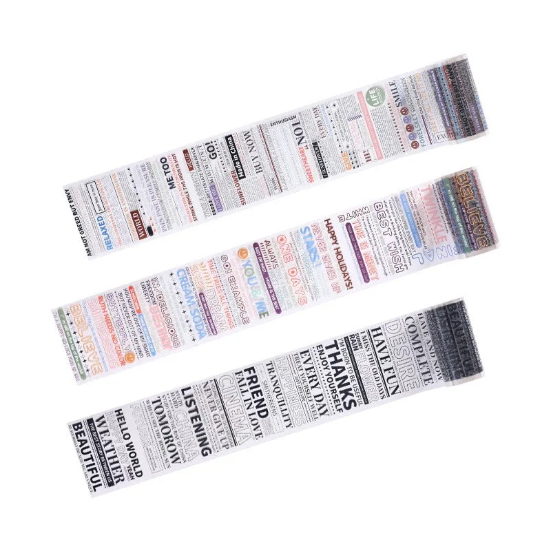 Half Warm Time Series Deco - Sticker Roll Style 2