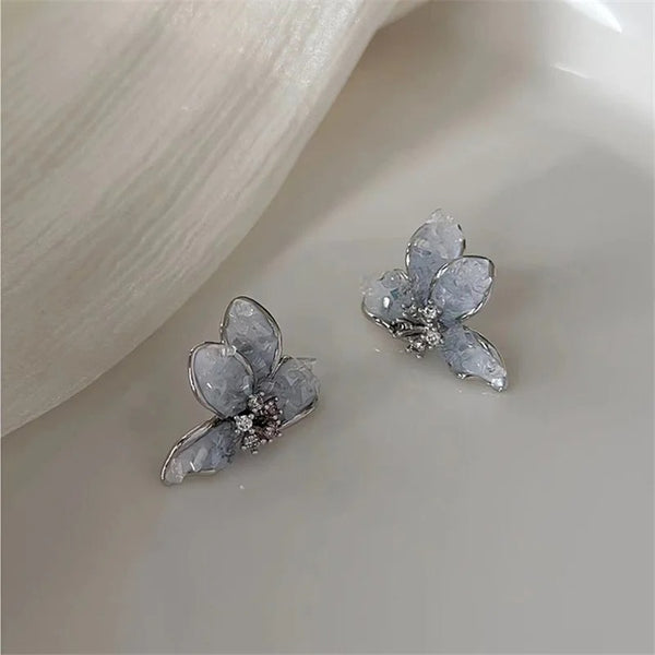 Crystal Sparkle Butterfly - Earrings Style 2